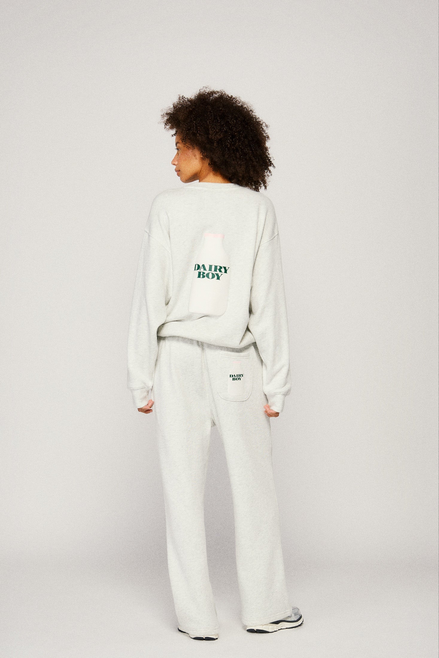 Milk Bottle Sweatpant - Heather Grey