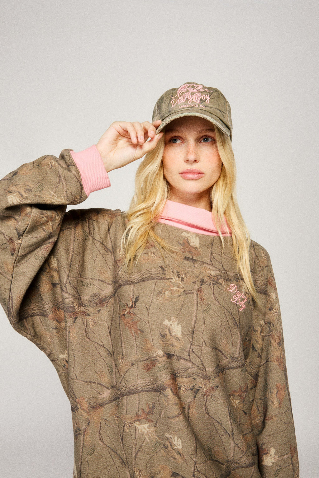 Fisherman Trucker hat - Pink