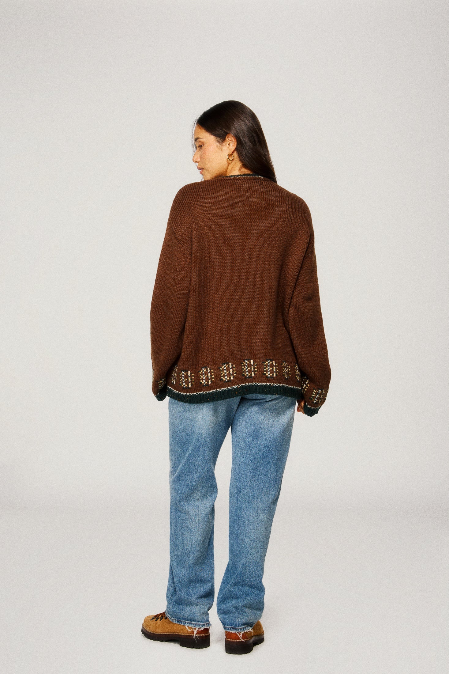 Deer Sweater - Worn Brown