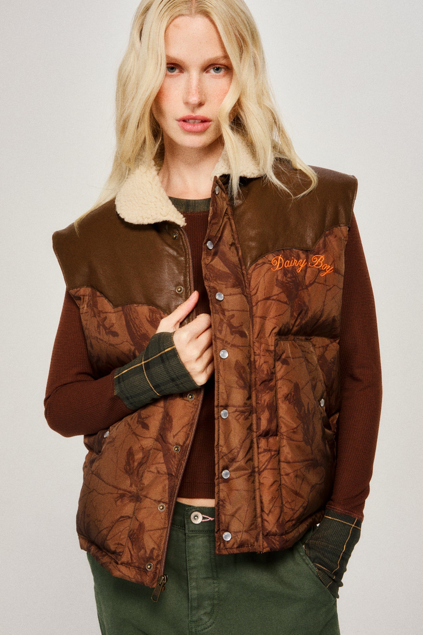 Mountain Puffer Vest - Lowcountry Camo