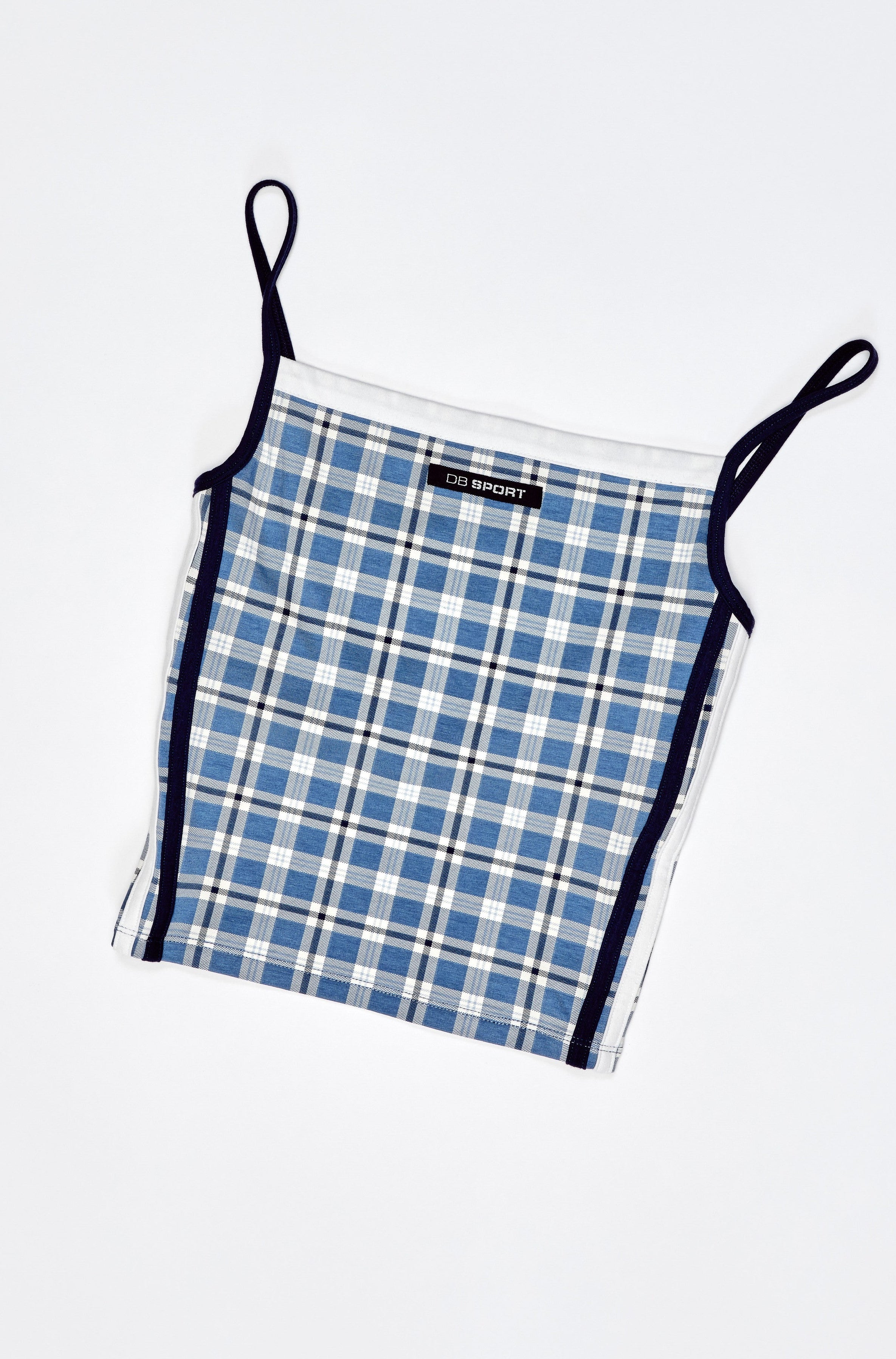 Square Neck Tank - Greenwich Plaid