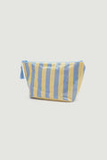 Cashmere Makeup Bag - Bluebird Stripe