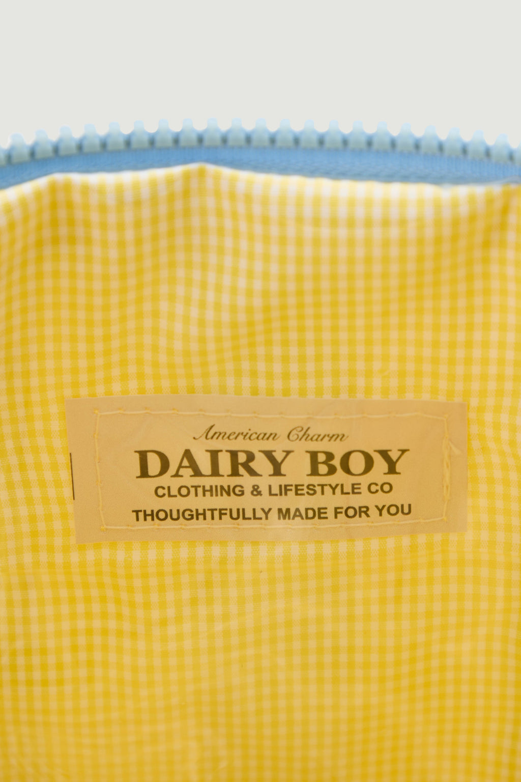 Cashmere Makeup Bag - Bluebird Stripe