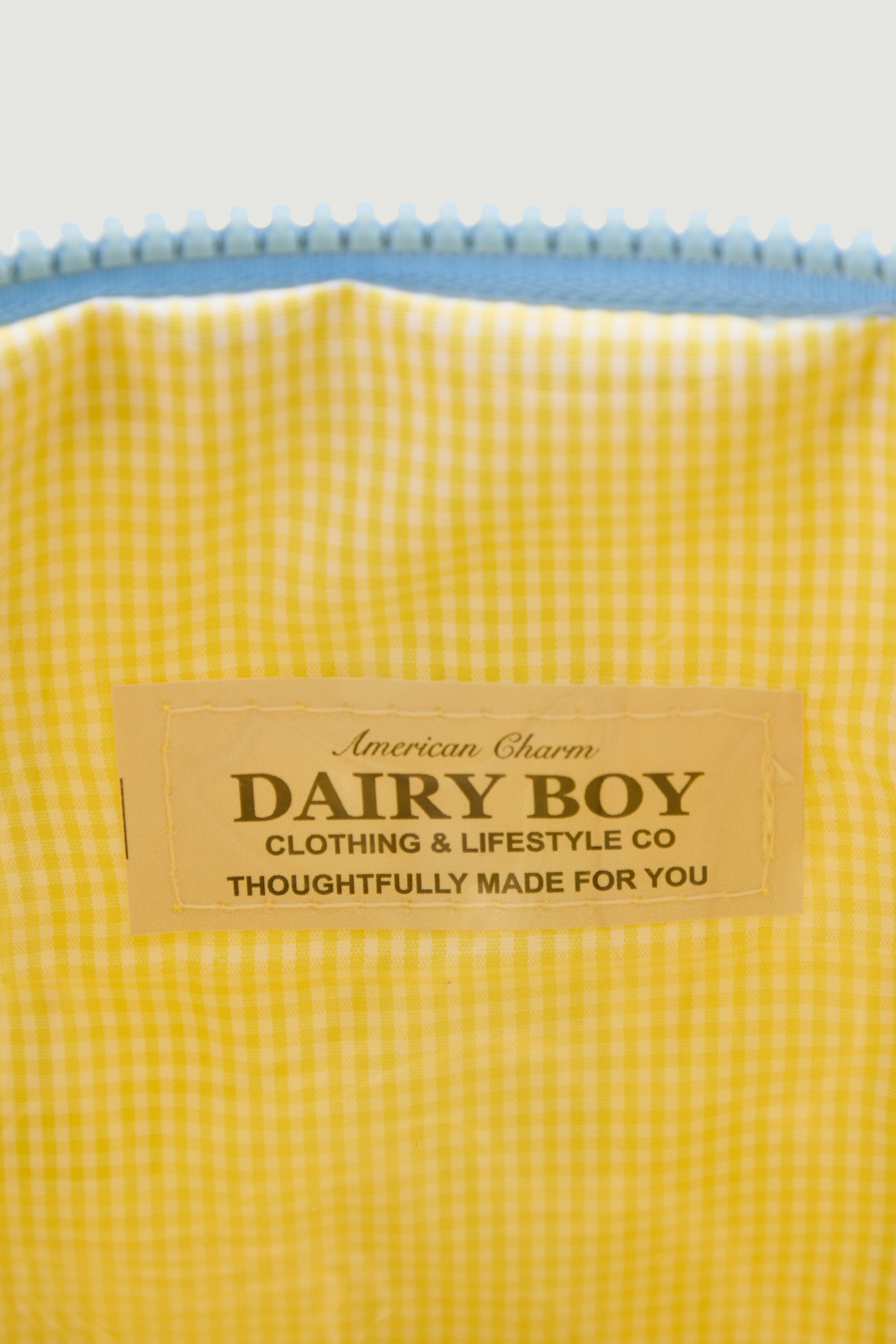 Cashmere Makeup Bag - Bluebird Stripe