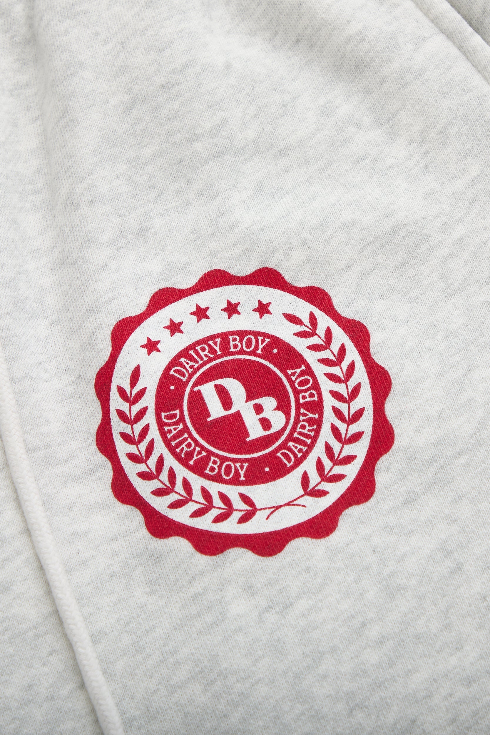 Study Break Straight Leg Sweatpants - Heather Grey/Barn Red