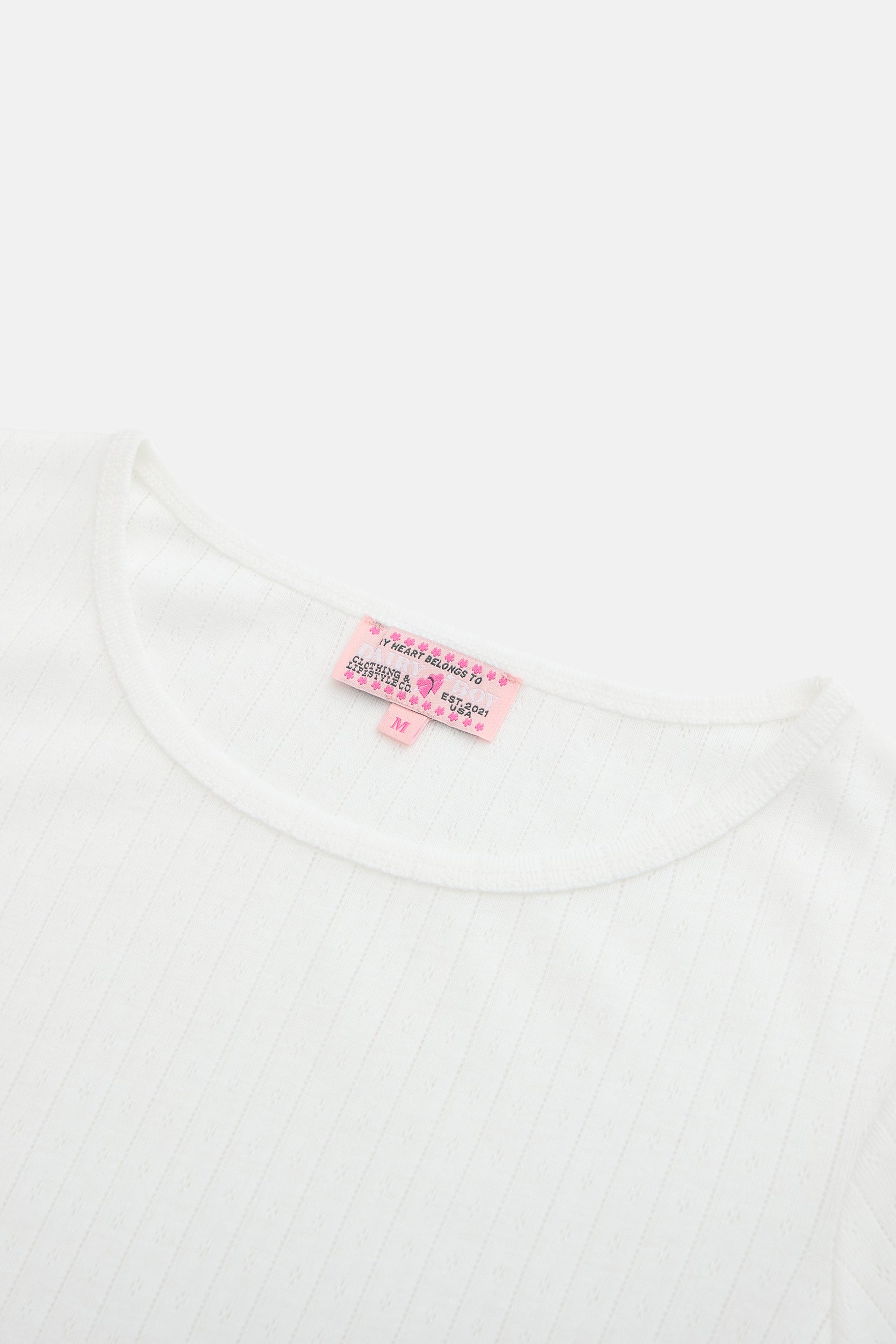 Pointelle Sleep Tee - Cupid