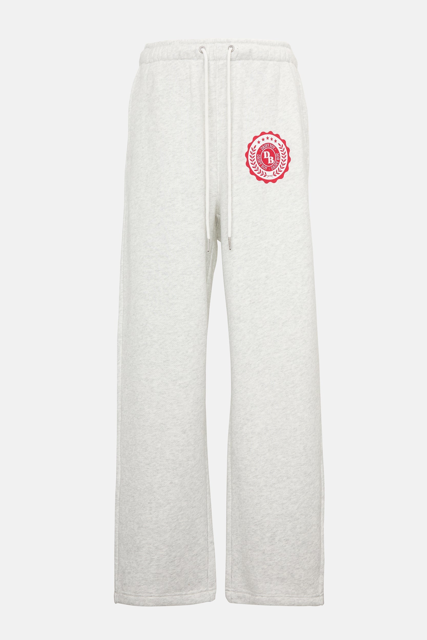 Study Break Straight Leg Sweatpants - Heather Grey/Barn Red