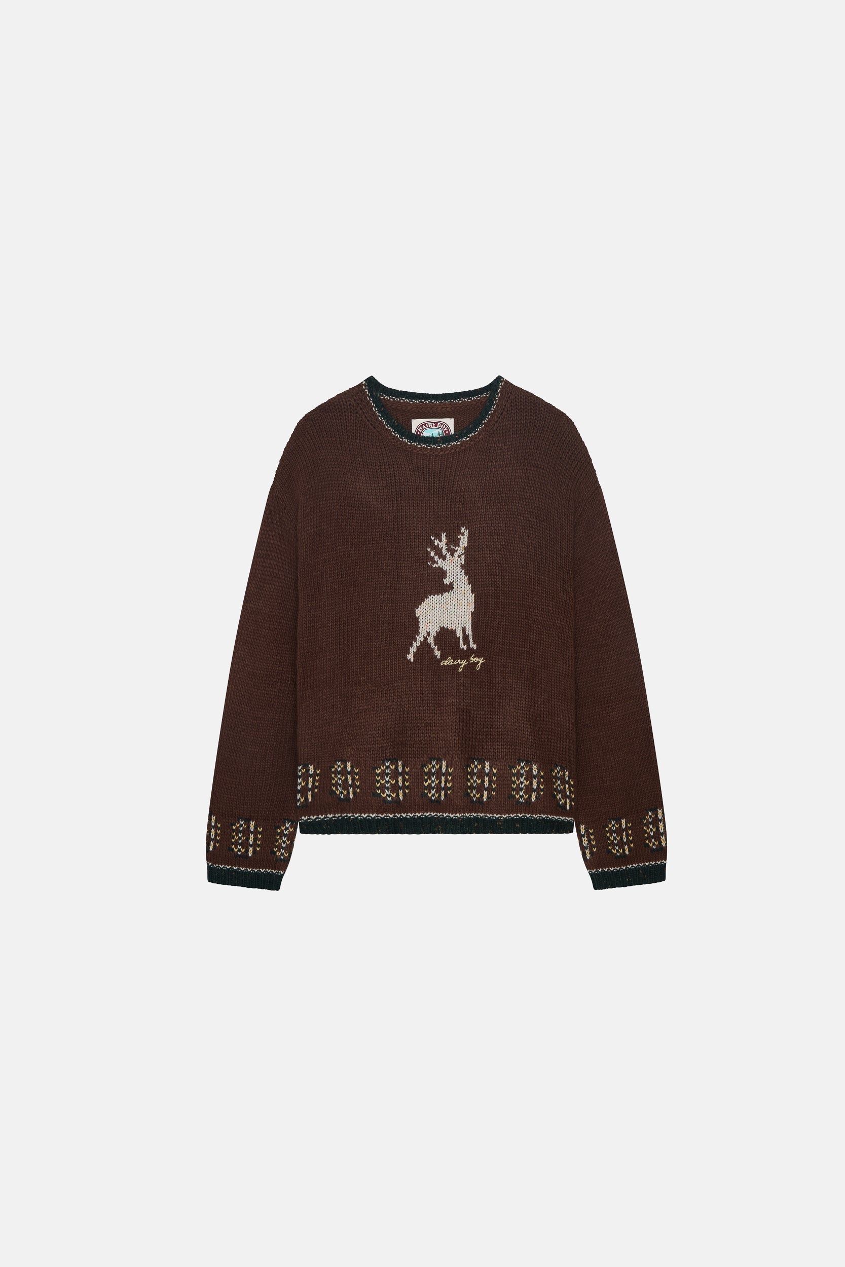 Deer Sweater - Worn Brown