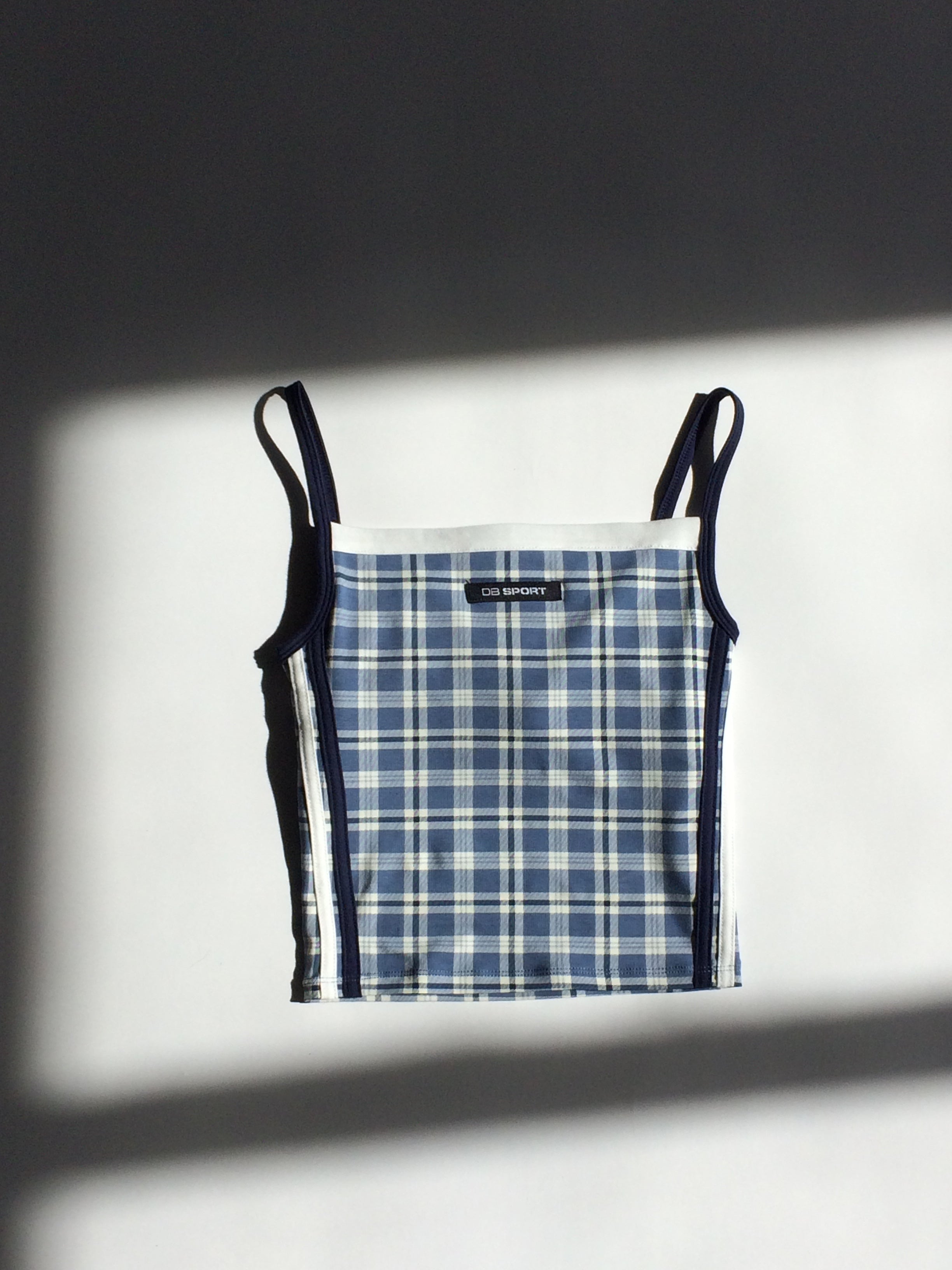 Square Neck Tank - Greenwich Plaid