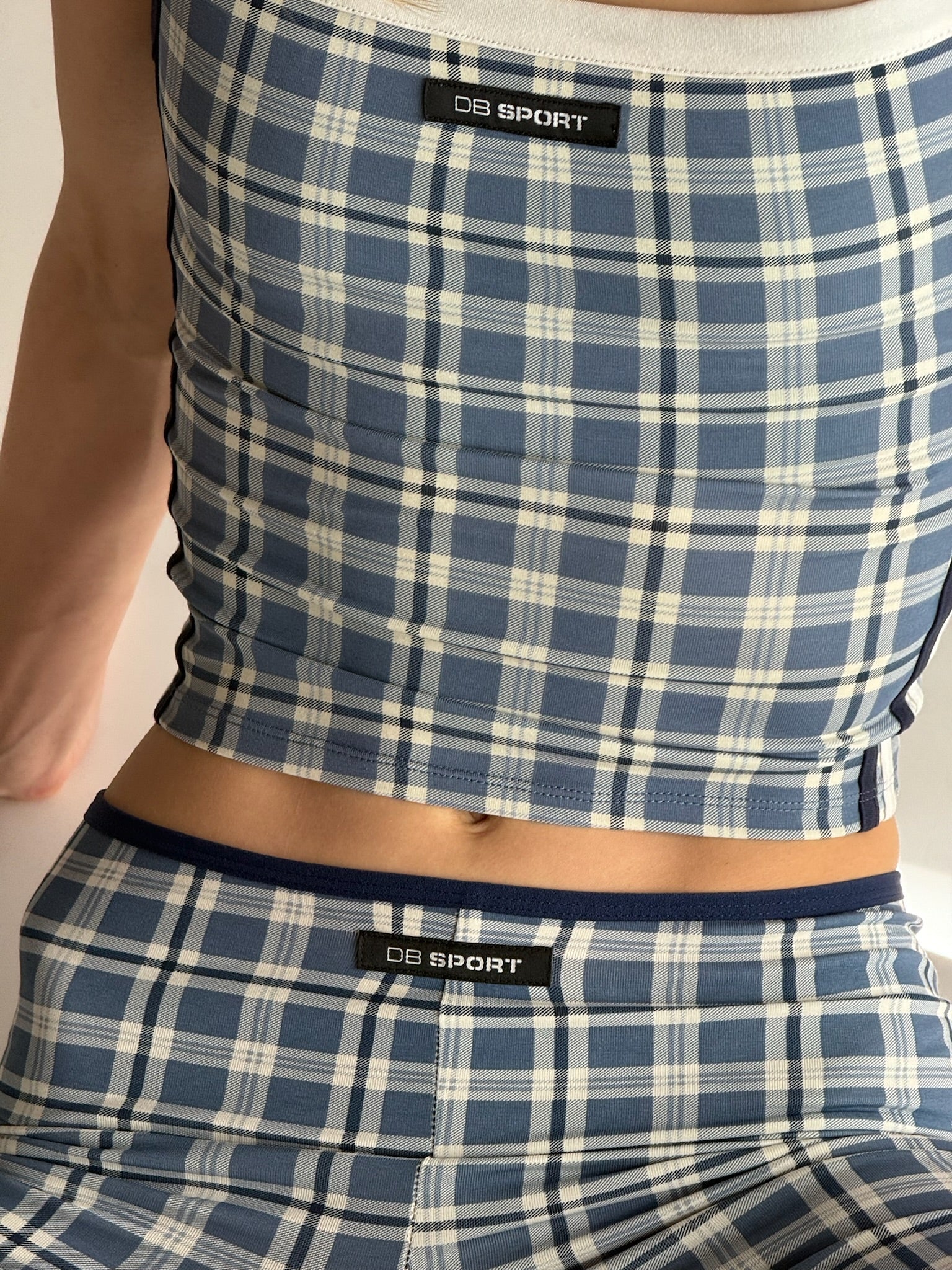 Square Neck Tank - Greenwich Plaid