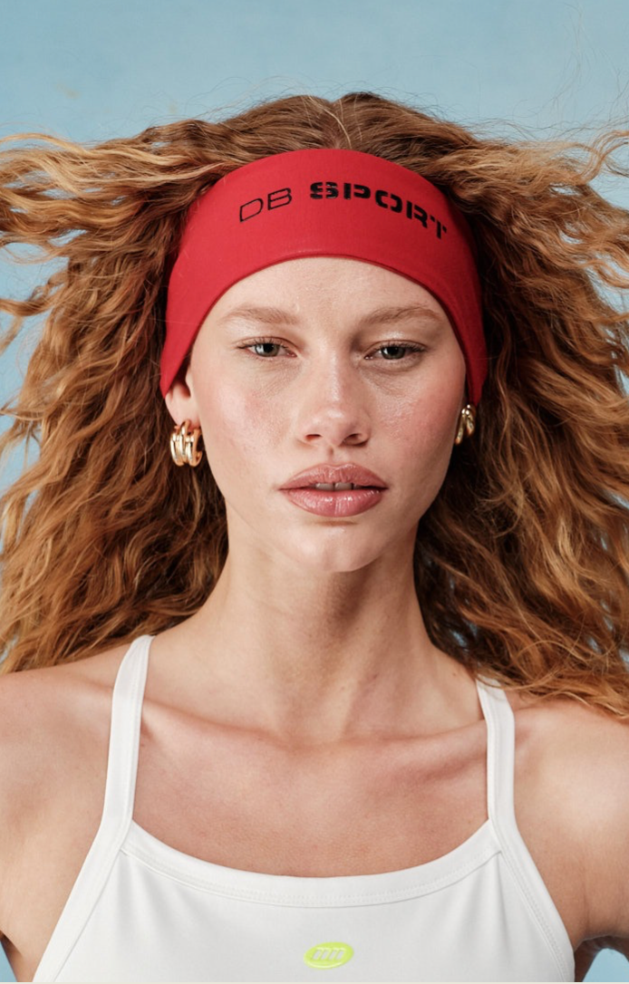 Athletic Headband - Cherry Red